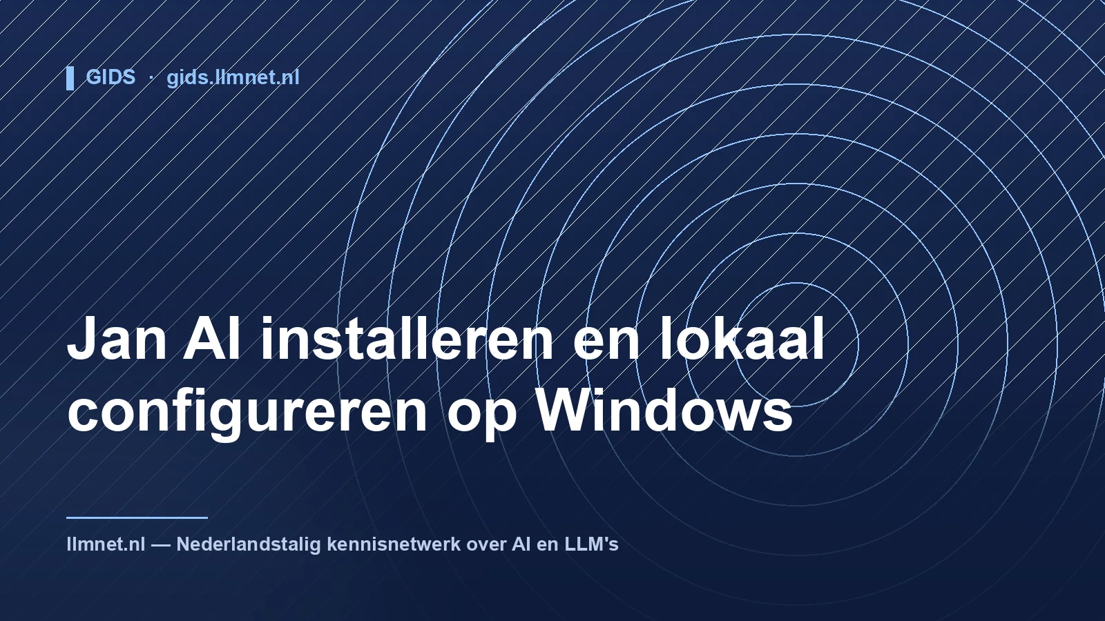 Jan AI op Windows installeren en configureren