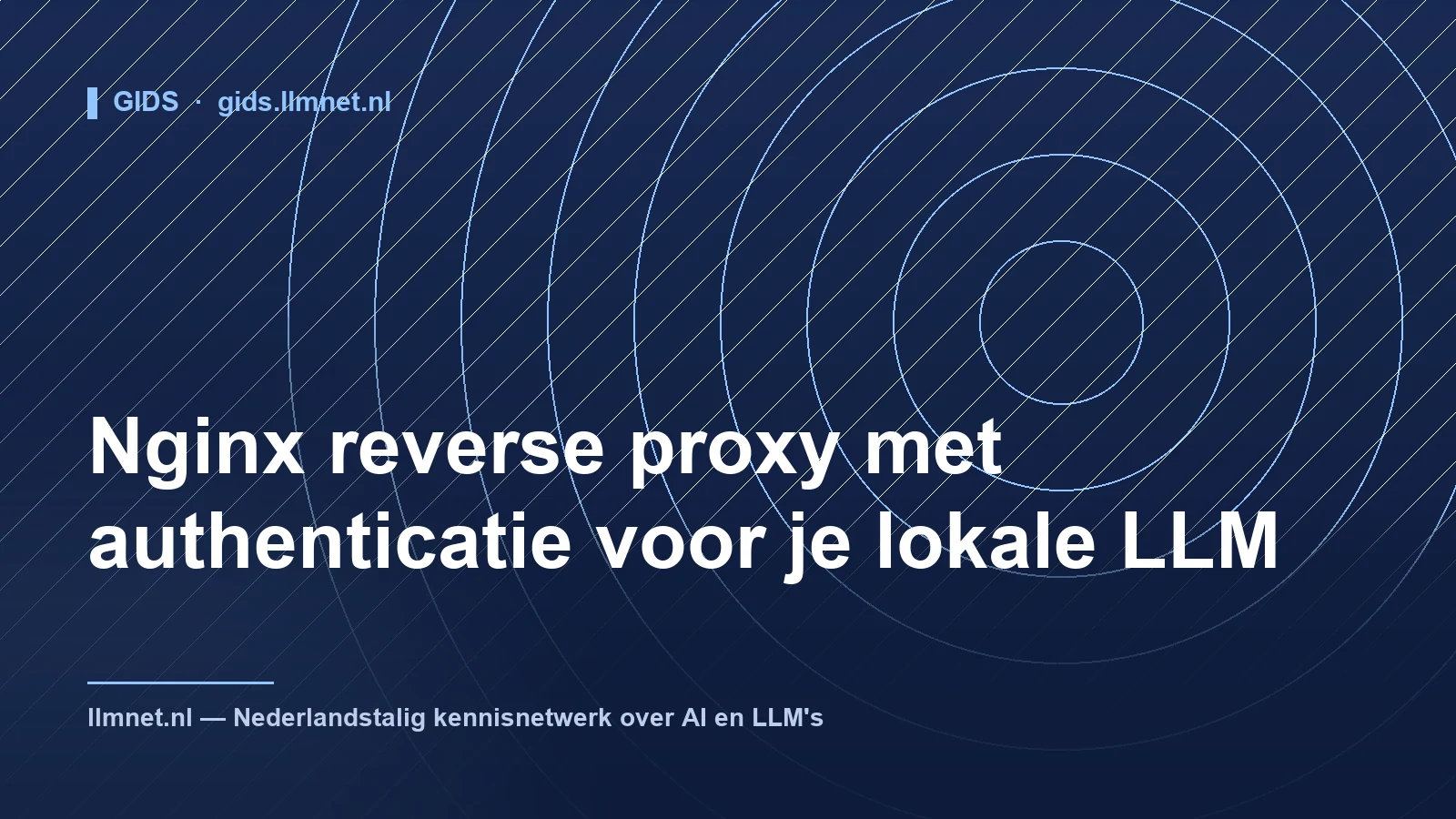 Nginx reverse proxy met authenticatie voor je LLM