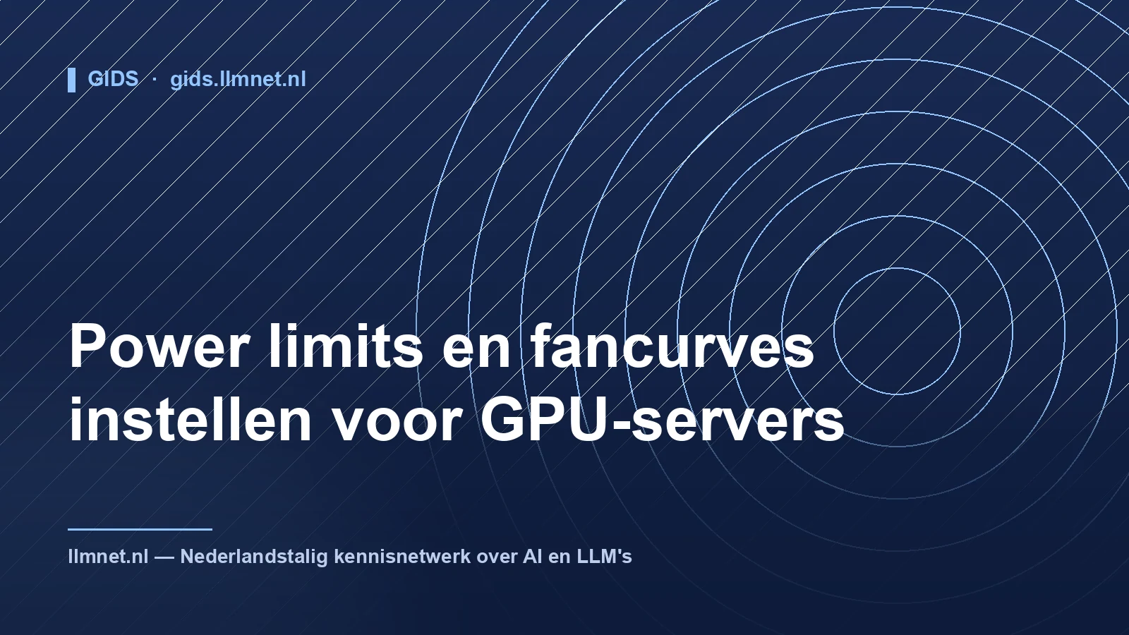 Power Limits and Fan Curves for GPU Servers